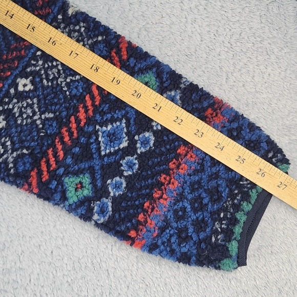 Alpine Design Jacket Mens L Sherpa Fleece Navy Fair Isle Full Zip Outdoor NWT - Picture 13 of 16